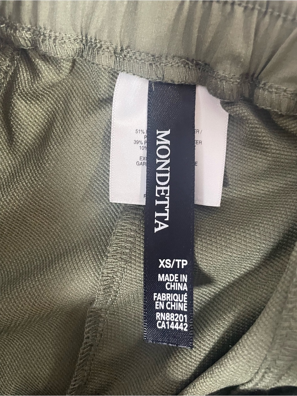Mondetta Olive Green Wide-Leg Cargo Pants - Picture 5 of 14